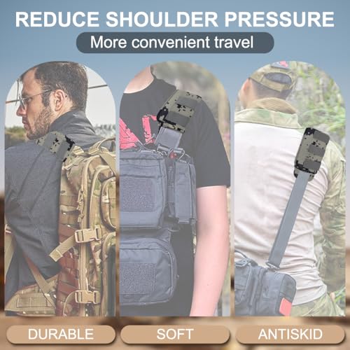 ZINZ 2-Pack Universal Wide Shoulder Pad with Ultra Thick Cushion for Bag Luggage Backpack Bag Crossbody - color: CA01FL01