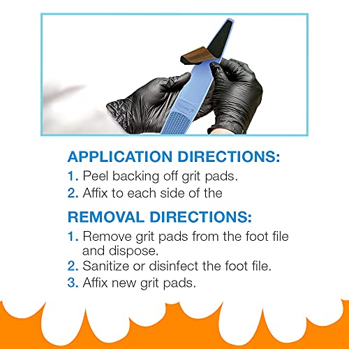 Flowery Foot File Easy Peel Pro Pad, Disposable Replacement Adhesive Pad for D-Files - Combo Pack 24 pcs - color: Pad Refills