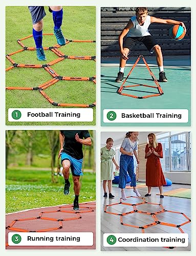 GHB Hex Agility Rings 1 Pack and 5 Pack 8" Agility Hurdles 1 Pack