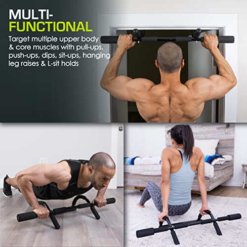 ProsourceFit Pull Up Bar for Multi Use Fitness & Home Gym Exercise - style: Multi Grip Light