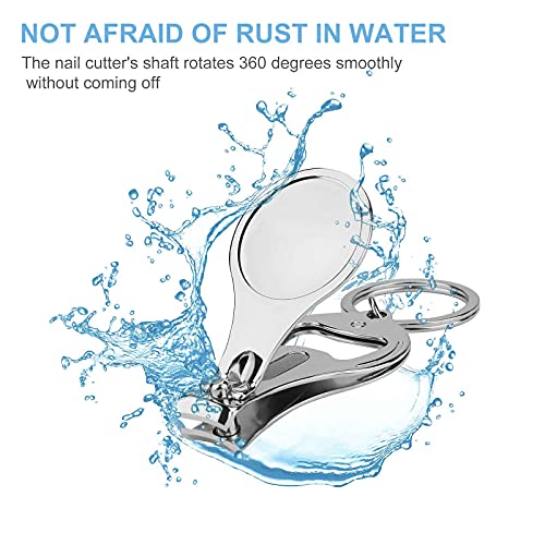 Hikers Take A Hike Portable Nail Clippers Bottle Opener with Keychain Toenail Fingernail Scissors
