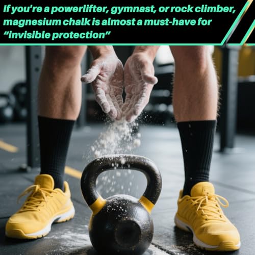 RAINFLOW 2PCS Chalk Ball - Climbing Chalk Gymnastics Magnesium Lifting for Gym, Gymnastics, Grip, Climbing, Weightlifting (5.5oz Chalk Powder) | Gym Chalk, Magnesium Hand Chalk for Weightlifting, Rock Climbing, Bouldering, Lifting, Workout, Gym Bars & Spo