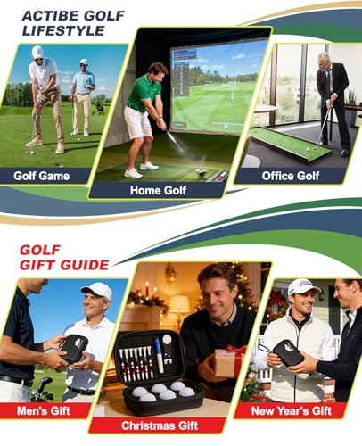 Rhino Valley Golf Glove Holder Case, Golf Accessories Organizer Bag with Glove Shaper for Phone, Gloves, Balls, Tees, Markers, Divot & Repair Tools, Gifts for Golfers Men Women - style: Golf Accessories Kit