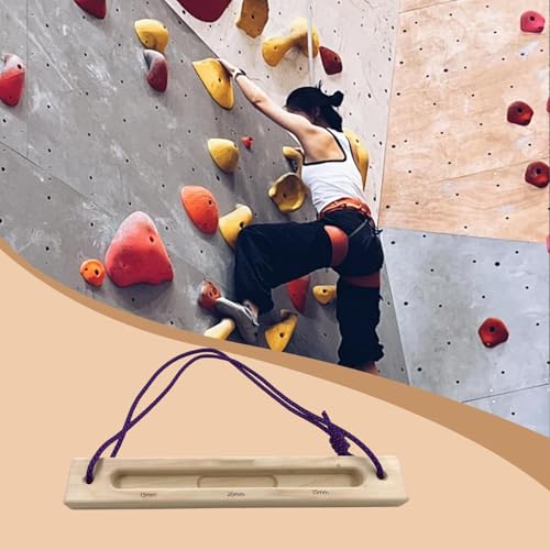 Yiju Climbing Training Workouts Climbers Finger Strength with Rope Portable Compact Hang Hold - color: 15mm 20mm 15mm