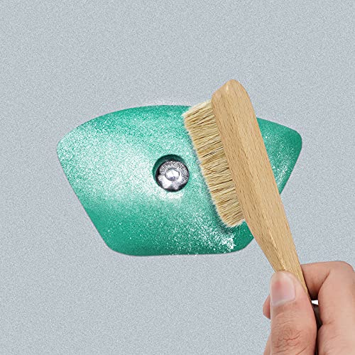 Premium Rock Climbing Brush with Thick Ultra Durable Boar's Hair Bristles, Bouldering Brush with Strong Handle, Climbing Gift for Rock Climbers (CJ-CB2008A+CJ-CB2045B(2 Pcs)