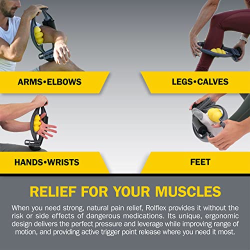 Rolflex Arm & Leg Massager Roller – Muscle Roller to Address Golfer’s Elbow, Tennis Elbow, Carpal Tunnel & More – Arm & Leg Massage Roller for Muscle Tightness & Faster Recovery - style: Rolflex