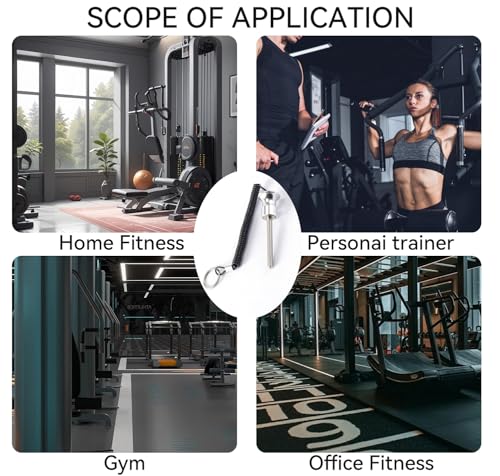 Gym Pin, Weight Stack Pin, Magnetic Weights, Universal Magnetic Weight Pin with Pull Rope, Gym Pins for Weight Stack, Home Gym Parts, Exercise Machine Parts & Accessorie - color: silver