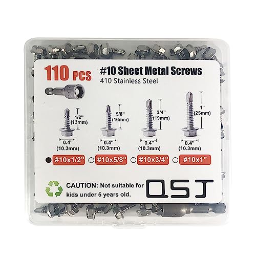 Sheet Metal Screws,Hex #10x1/2‘’(110) | Metal Fastener - color: Hex #10x1/2‘’(110)