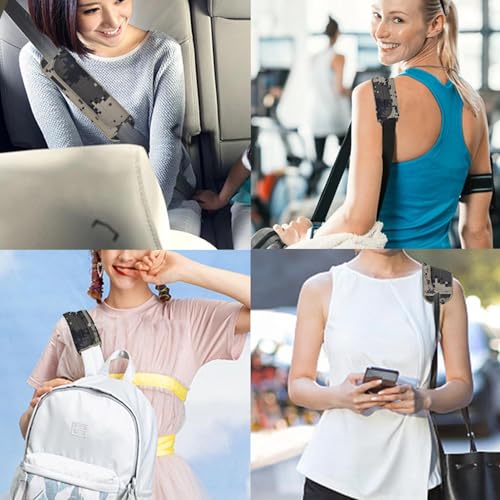 ZINZ Ultra Thick & Breathable Universal Shoulder Pad Cushion for Bag - Long & Comfort - color: Camouflage Gray
