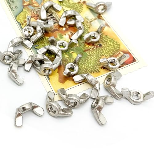 25 Pcs 1/4"-20 Wingnuts 304 Stainless Steel Wing Nuts Fasteners Parts Butterfly Nut, Hand Twist Tighten Hardware Nuts Butterfly Wing-Nut - size: 1/4"-20 - 304 Stainless Steel - 25 Pcs