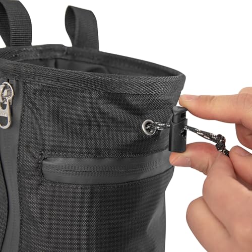 Adjustable Bouldering Chalk Bag Talcum Powder Weightlifting Pouches Rock Climbing Bags Climbing Equipment Bouldering Bucket - color: Willow Green
