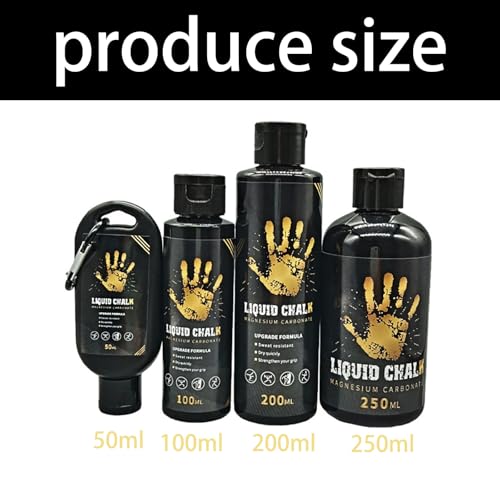 Liquid Chalks Gym Grip Enhancer Quick Drying Long Lasting Gel Body Bouldering Antislip Fluid Easy to Use Grip Enhancer - color: 250ml