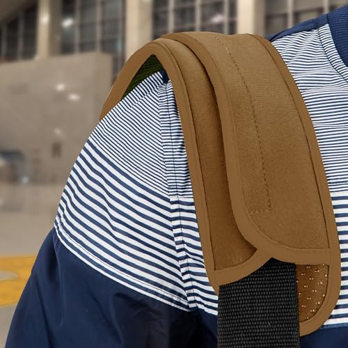 ZINZ Ultra Thick & Breathable Universal Shoulder Pad Cushion for Bag - Long & Comfort - color: Khaki