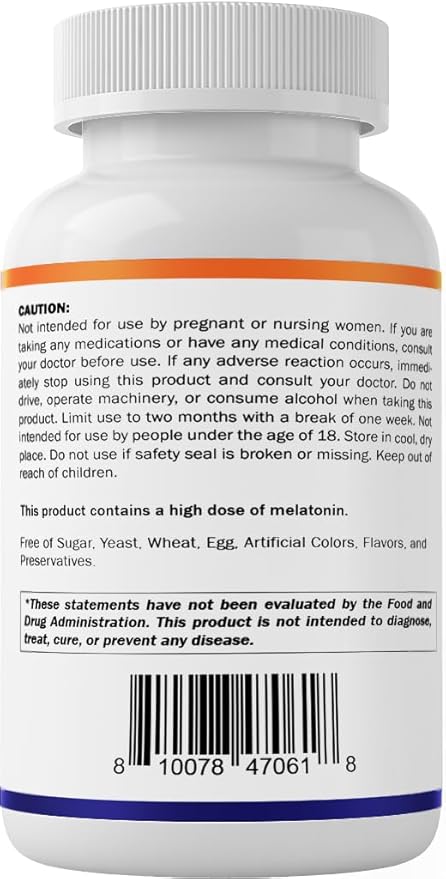 Vitamatic Melatonin 30 mg - with B6 & L-Theanine - 120 Fast Dissolve Tablets with Natural Berry Flavor (2 Tablets Dose = Melatonin 60 mg) (120 Count (Pack of 1))