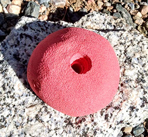 Large Sloper Polyurethane Bolt-On Rock Climbing Wall Hand Hold - color: red