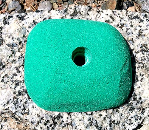 Large Jug Polyurethane Bolt-On Rock Climbing Wall Hand Hold - color: green