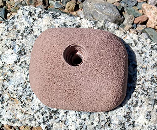 Large Jug Polyurethane Bolt-On Rock Climbing Wall Hand Hold - color: brown