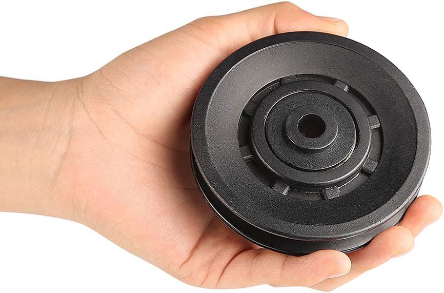 90mm(3.54inch) Universal Bearing Pulley Wheel for Cable Machine Gym Equipment Part Garage Door (2 PCS) - color: 90mm-2 PCS-P