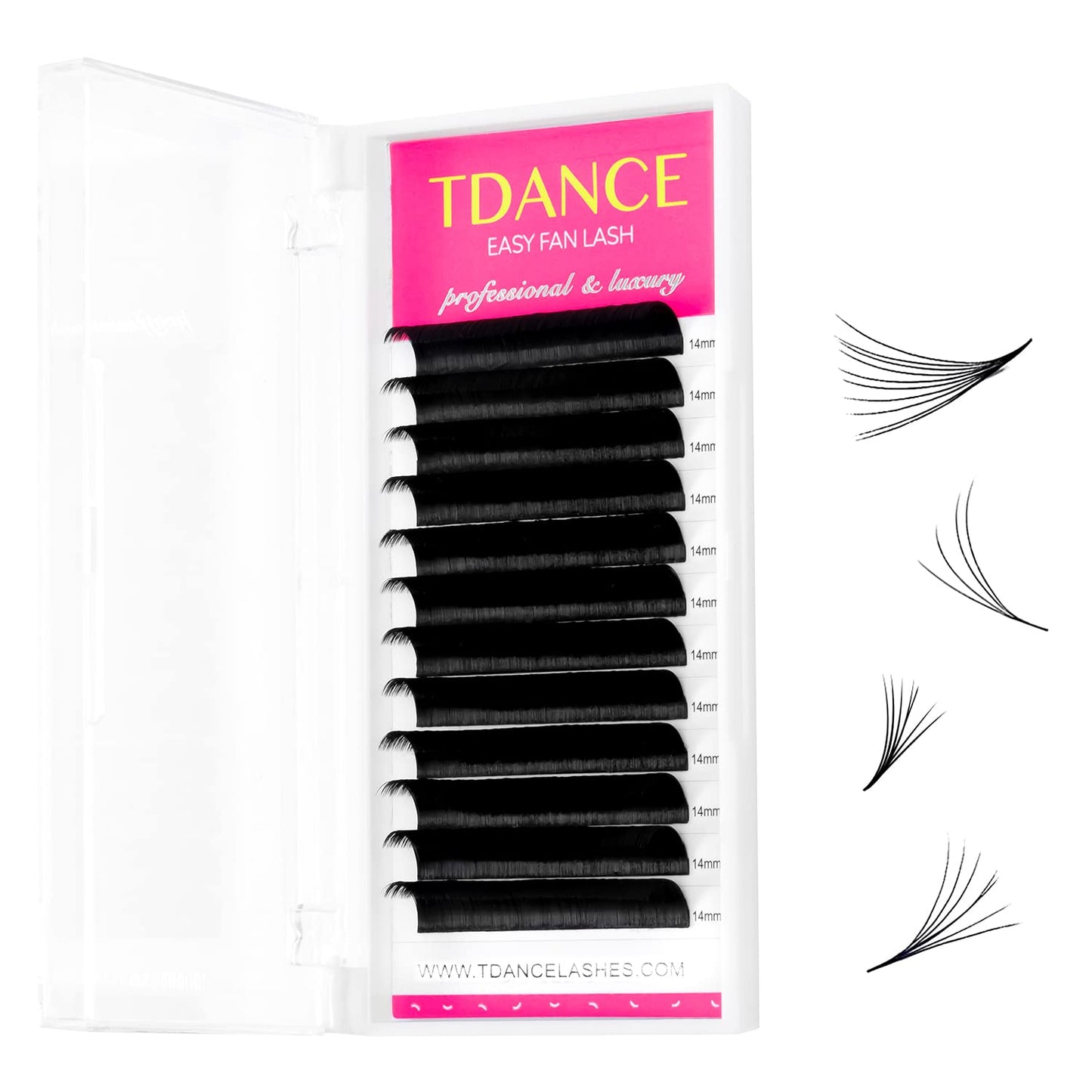 Tdance Eyelash Extension Supplies Rapid Blooming Volume Eyelash Extensions Thickness 0.03 Cc Curl 17Mm Easy Fan Volume Lashes Se