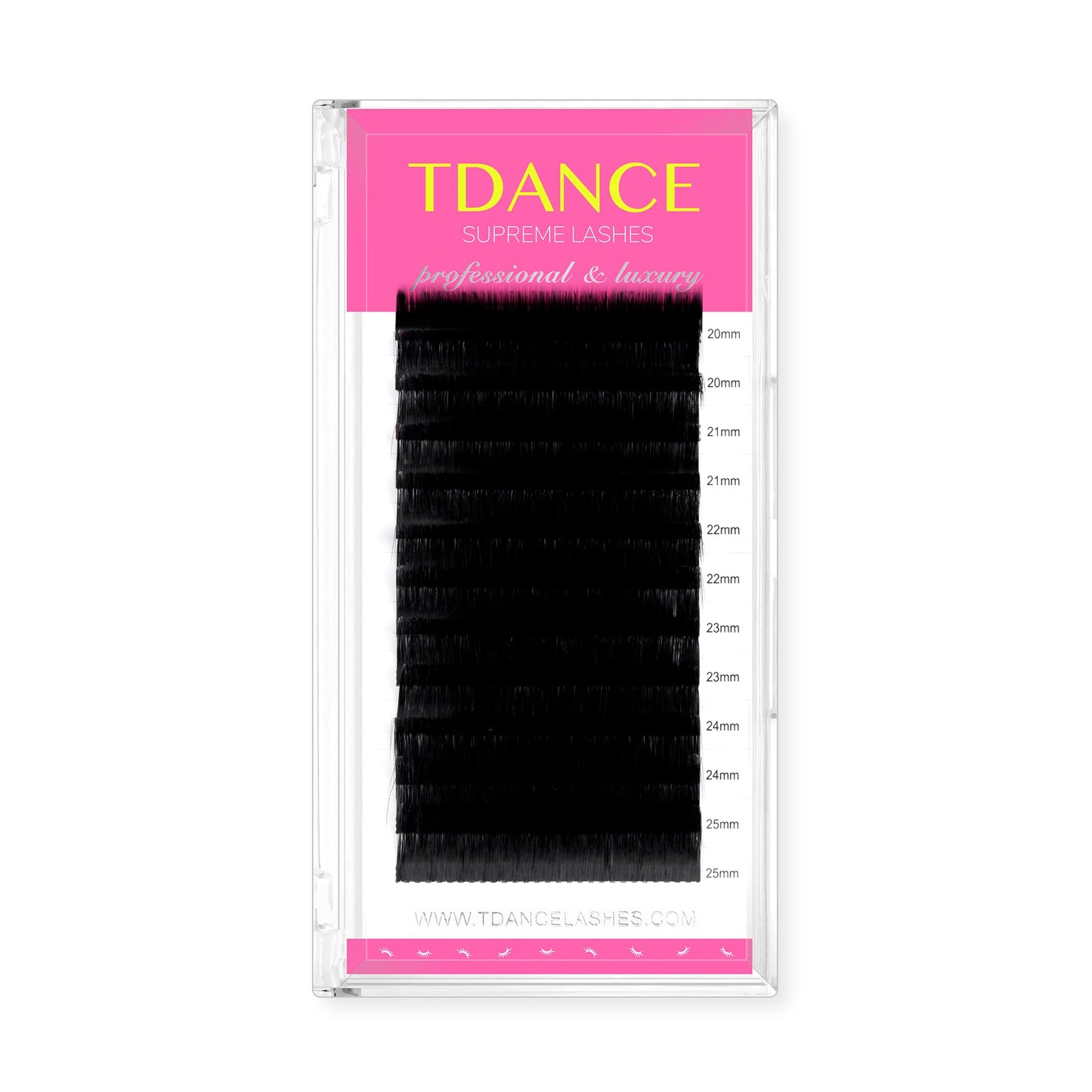 Tdance Premium Cc Curl 0.18Mm Thickness Semi Permanent Individual Eyelash Extensions Silk Volume Lashes Professional Salon Use M