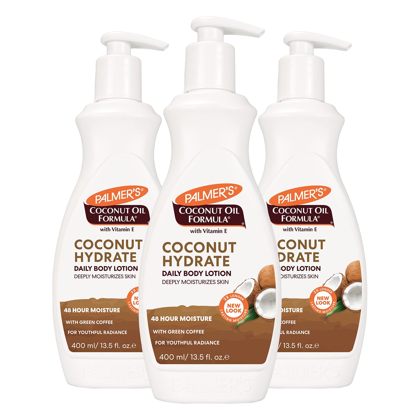 Palmer'S Coconut Oil Formula Body Lotion With Green Coffee Extract, 13.5 Ounces (Pack Of 3)