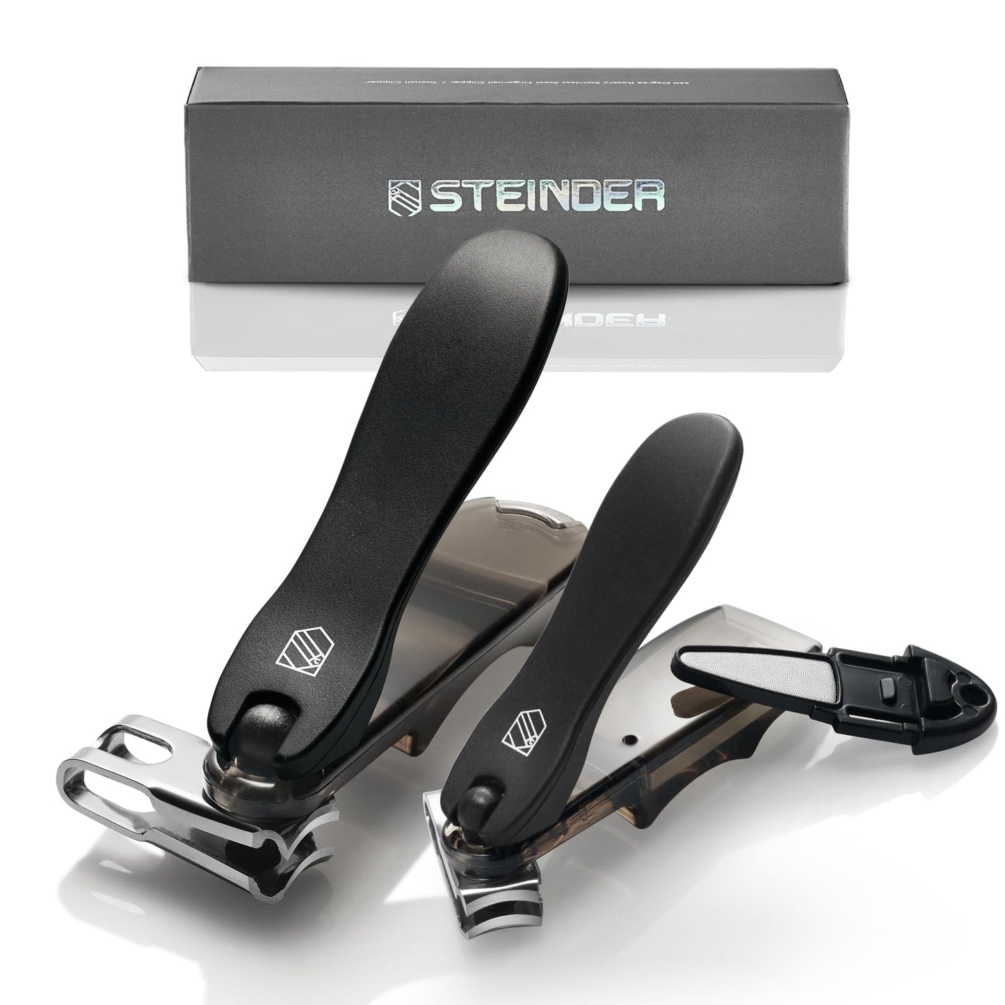 Nail Clippers, Steinder Easy 360 Rotation Nail Clippers Set Made In Korea/Cortauas Corta As De Manos Y Pies/Gift For Men & Wome