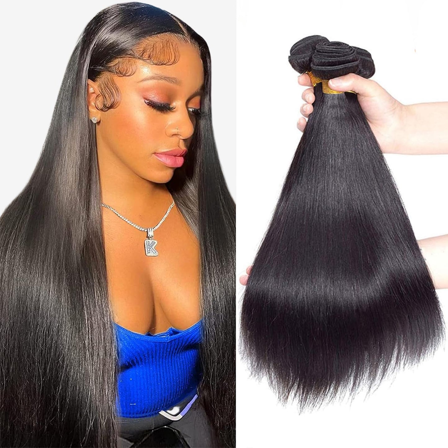 Royal Impression 12A Straight Bundles Human Hair 20'' 20'' 20'' 300G 100% Unprocessed Brazilian Virgin Hair Straight Human Hair