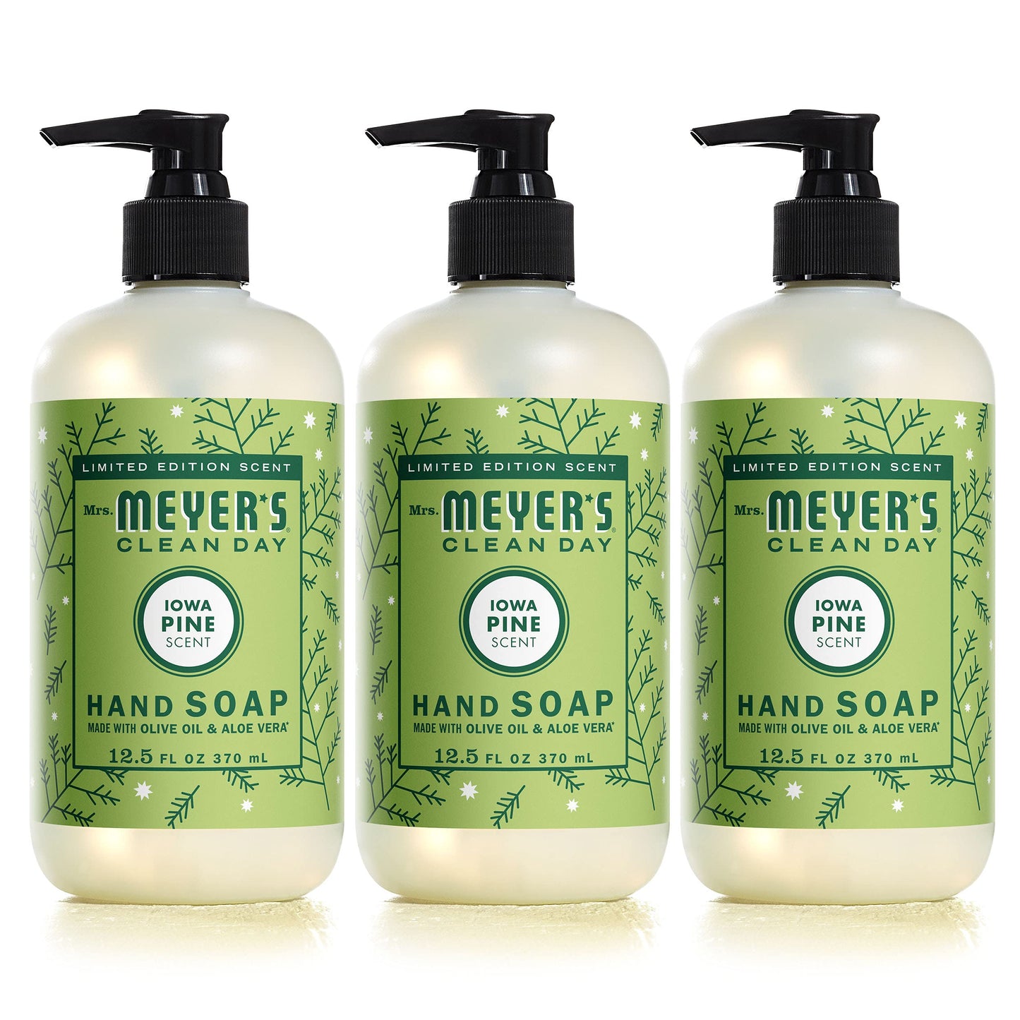 Mrs. Meyer 'S Clean Day Hand Soap, Made With Essential Oils, Biodegradable Formula, Limited Edition Iowa Pine, 12.5 Fl. Oz - Pac