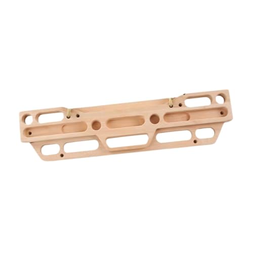 Wooden Climbing Fingerboard, 21.65 x 5.51 x 1.18 in, Finger and Forearm Strength Trainer for Beginners and Advanced Climbers