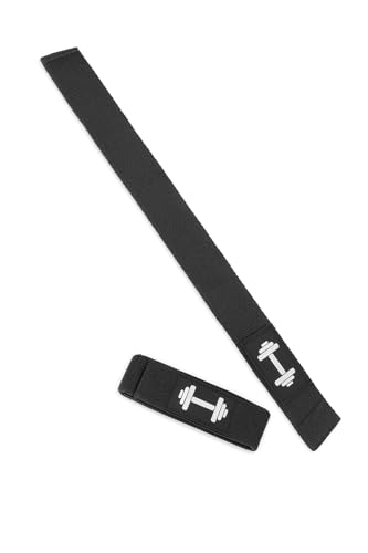 Professional Weight Lifting Straps | Bodybuilding, Powerlifting, Strength Training, Gym Workout - color: Black
