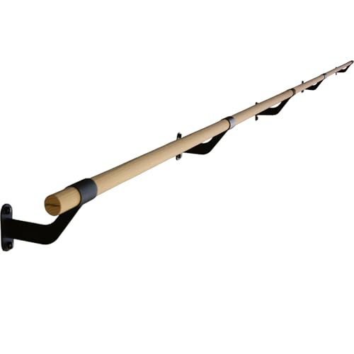 Wall-Mounted Ballet Barre for Home Dance, Exercise, Fitness, Stretching - Made in USA - size: 16 ft
