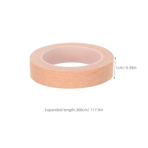 Tofficu Adhesive Bandage Tape 1cm X Cuttable Skin Color 30 Rolls Strong Adhesive Athletic Tape for Rock Climbing, Grappling, Foot and Finger Support, First Aid Dressing