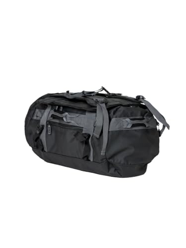 FUJI Unisex Convertible Duffle Backpack, Water-Resistant (Not Waterproof), Multi-Functional Luggage Gym Bag for Men and Women - color: Black/Graphite