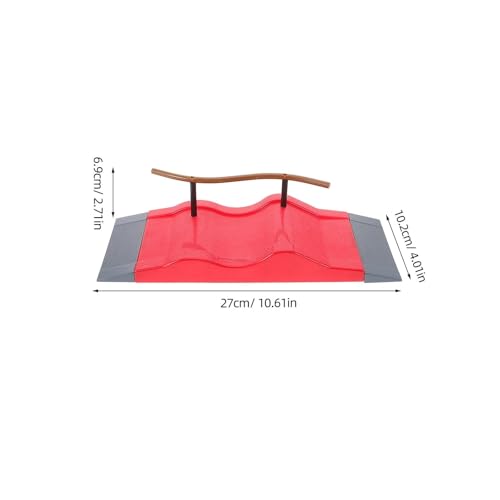 Fingerboard Obstacles Mini Skateboards Smooth Surface Plastic Skate Park Accessories with Fingerboard Wheels and Complete Tool Kit(A1) - color: A1