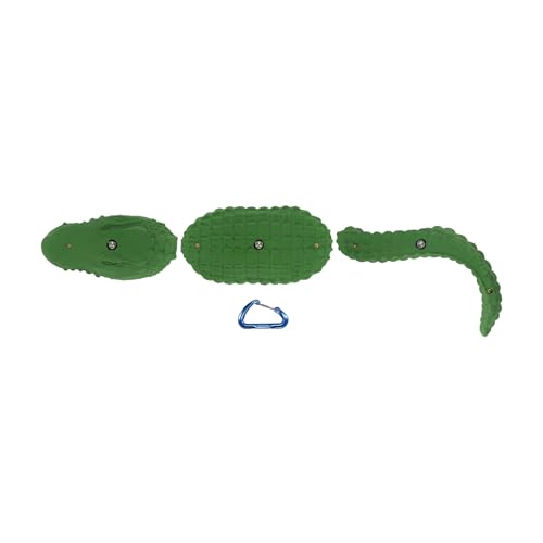 Atomik Rock Climbing Holds 3-Piece Alligator in Green