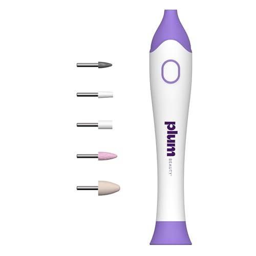 Plum Beauty Complete 5-in-1 Nail Care System – Manicure & Pedicure Kit | with Interchangeable Attachments for Shaping, Buffing, and Cuticle Care