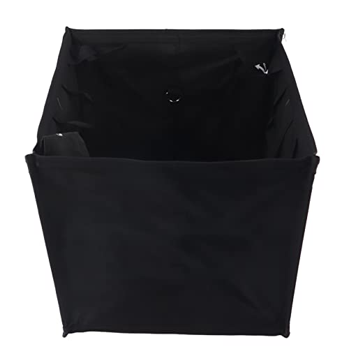 Rock Tree Climbing Rope Storage Basket Portable Folding Throwing Cord Frame Bag Heavy Duty Nylon Organizer Gear Equipment Carrier Pouch Black Outdoor Adventure