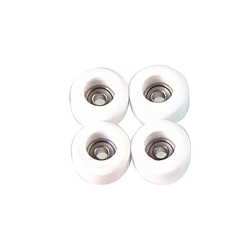 Fingerboard Wheels 10Set Professional PU+Metal Urethane CNC Bearing Wheel for Wooden Fingerboard Wheels(-WT) - color: -Wt