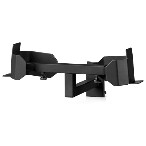 Savior Equipment Wall Rack System Tactical Belt Attachment Gear Wall Mount Display Rack Organizer Hanger, Adjustable Width, Heavy-Duty Steel Construction Hold Up to 20 lbs - color: Obisidian Black