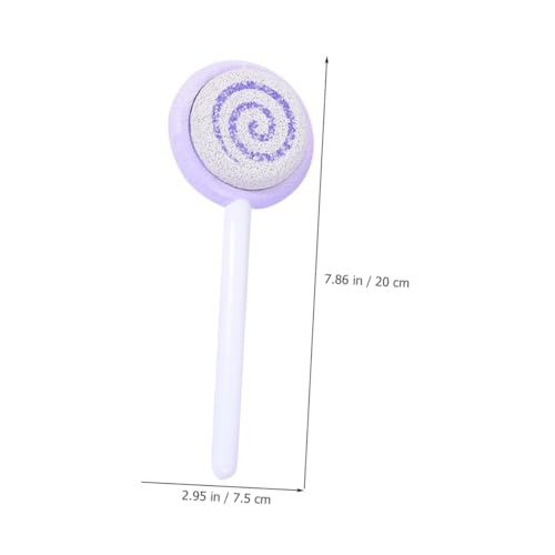 Cabilock 4pcs Pedicure Foot Files for Calluses Remover with Handle Double-Sided Foot File Set in Blue Yellow Purple Pink Exfoliating Dead Skin Removal Tool