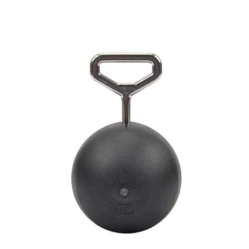 Rock Climbing Solid Training Cannonball Bomb Power Pull Up Ball Hold Grips for Straps for Finger, Forearm, Biceps, Back Muscles - color: Black (3.5")