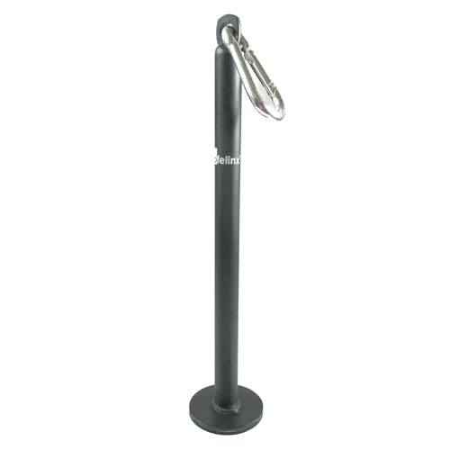 Weight Plate Loading Pin with Carabiner fit 1" 2" Weight Plates for LAT Pulldown Workout Home Strength Training Cable Pulley System Attachment