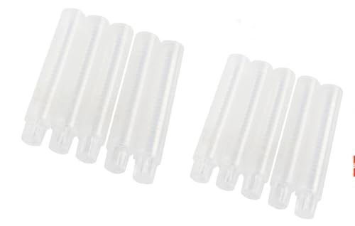 10Pcs Clear Plastic Chalk Holders Chalk Stick Holder Adjustable Cover Drawing Board Clips for Office, Writing and Correction Supplies