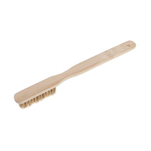 HEMOTON Rock Climbing Chalk Brush with Hard and Soft Boar Bristles, Portable Wood Handle Brush for Indoor and Outdoor Bouldering, Effective Cleaning Tool for Chalk Holds in Humid