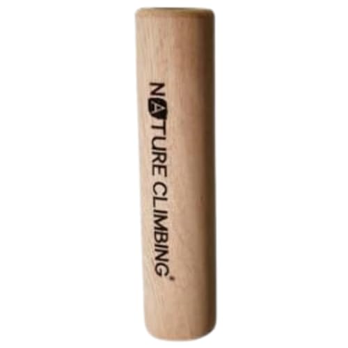 Portable Hangboard | Rock Climbing Hangboard | Hang Board for Climbing | Fingerboard | Strengthen Your Fingers | Bouldering Gifts | Hard Wood - color: Wooden Tube