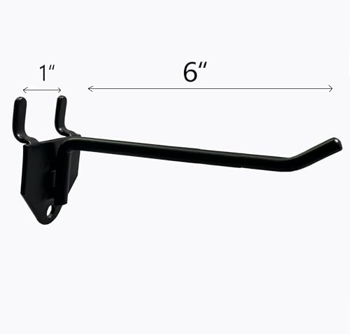 Eastern Tree 30 Packs 6" Metal Pegboard Hooks, Standard Peg Board Hooks is Fit to Standing Pegboard Display and Pegboard Panels - size: 6-Inch Hooks