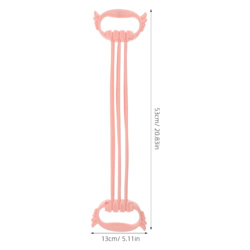 Operitacx Figure 8 Fitness Resistance Band with Handles | 15-90LBS Elastic Bands for Arm Back & Shoulder | Portable Exercise Equipment for Yoga & Pilates Stretching