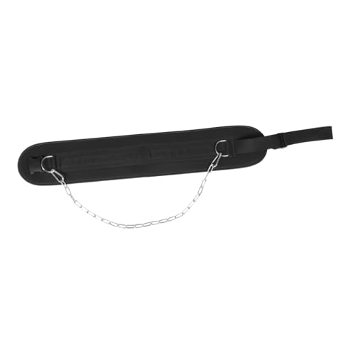 ibasenice Weighted Pull-up Dip Belt with Chain for Strength Training Adjustable Weight Lifting Belt Sturdy Fitness Equipment for Muscle Building
