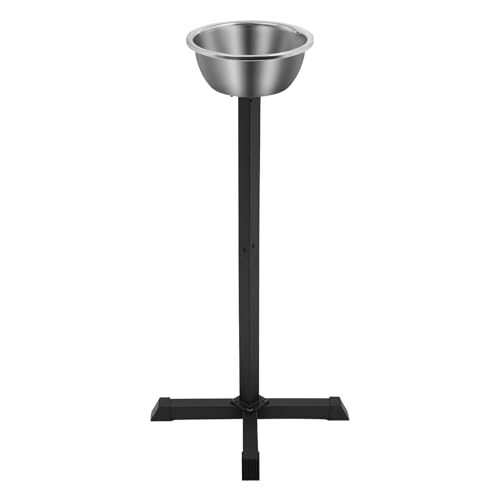 42.3in Portable Gym Chalk Stand, Freestanding Gym Chalk Holder with Stainless Steel Bowl, Gym Chalk Holder Bucket for Gymnastics Weight Lifting Climbing Accessories