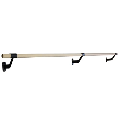 Wall-Mounted Ballet Barre for Home Dance, Exercise, Fitness, Stretching - Made in USA - size: 10 ft